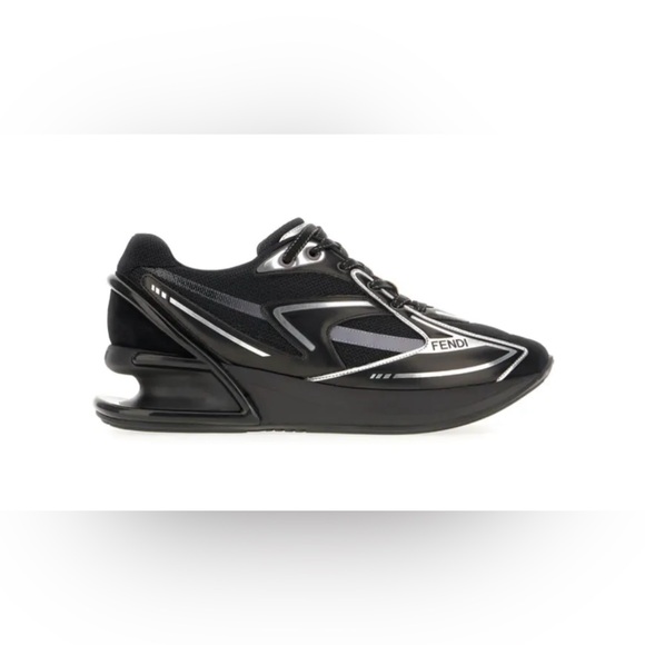 NWT FENDI First 1 logo-print SneakersBlack I